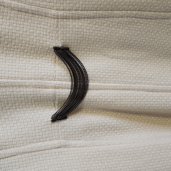 MixIt Vintage Wool Coat Fully Lined Off White 5 Button Sz M - Picture 6 of 10